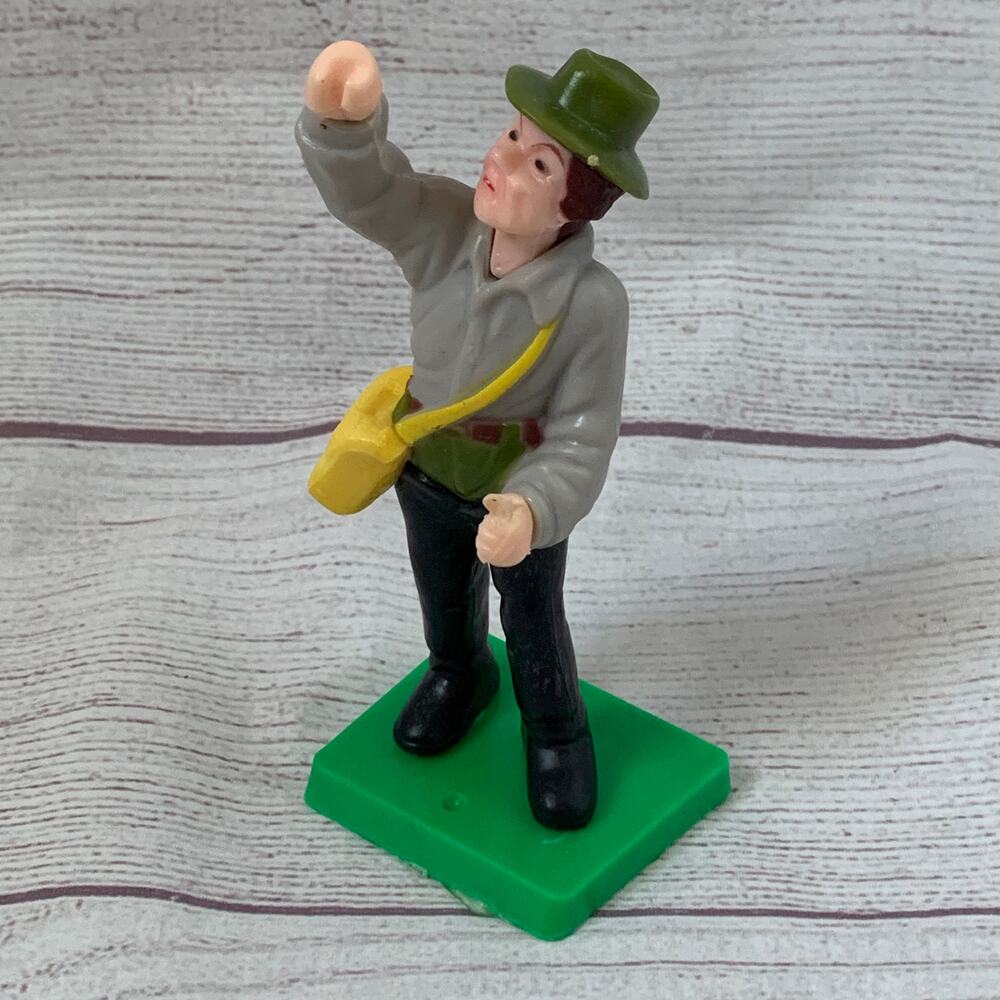 Vintage 1978 Wilton Fishy Situation Fisherman Cake Topper Figurine 5.25”H